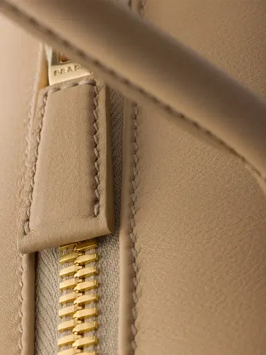 Prada Women's Leather Top-Handle Bag - Beige Khaki | Thumbnail 5