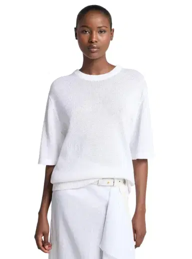 Michael Kors Collection Linen and Cotton T-Shirt | Thumbnail 1 Michael Kors Collection Linen and Cotton T-Shirt | Thumbnail 1