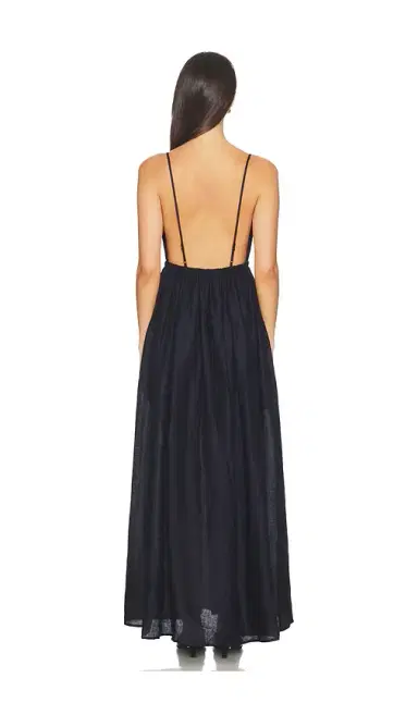 susana monaco Solid Linen Empire Waist Dress | Thumbnail 3