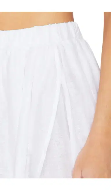 susana monaco Solid Linen Wrap Elastic Skirt | Thumbnail 6