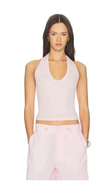 ENZA COSTA Cotton Rib U Halter | Thumbnail 1 ENZA COSTA Cotton Rib U Halter | Thumbnail 1