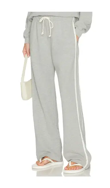 DONNI. The Eco-Terry Stripe Crop Pant | Thumbnail 1 DONNI. The Eco-Terry Stripe Crop Pant | Thumbnail 1
