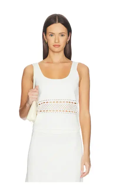 Simkhai Fitzgerald Open Stitch Knit Tank | Thumbnail 1 Simkhai Fitzgerald Open Stitch Knit Tank | Thumbnail 1