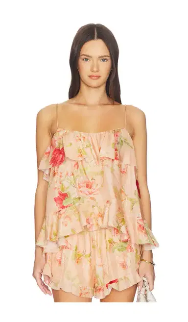 Zimmermann Roselight Frill Cami Top | Thumbnail 1