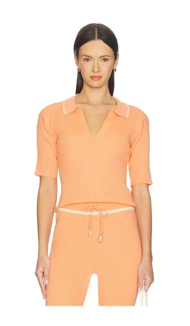 La Porte Odette Knit Polo | Thumbnail 1