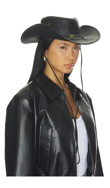 LAMARQUE x REVOLVE Dollie Leather Cowboy Hat | Thumbnail 1 LAMARQUE x REVOLVE Dollie Leather Cowboy Hat | Thumbnail 1