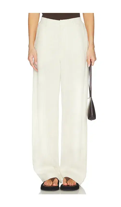 DL Taylor Relaxed Barrel High Rise Linen Pants
