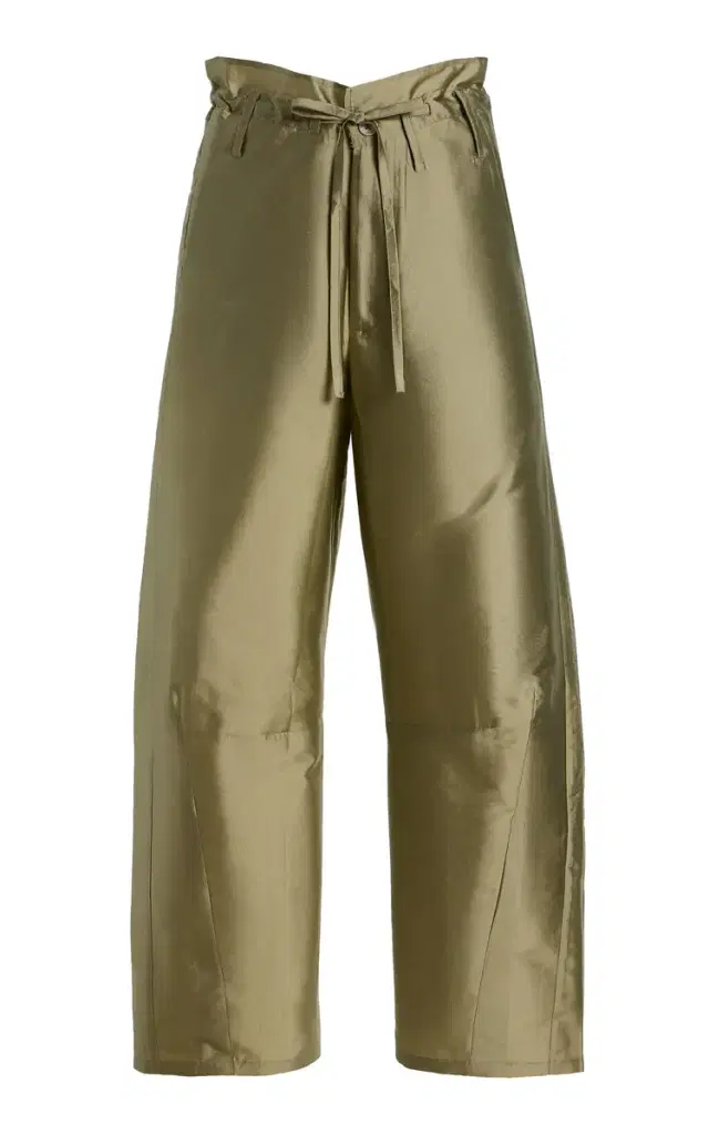 Chan Luu Techno Taffeta Barrel Pants