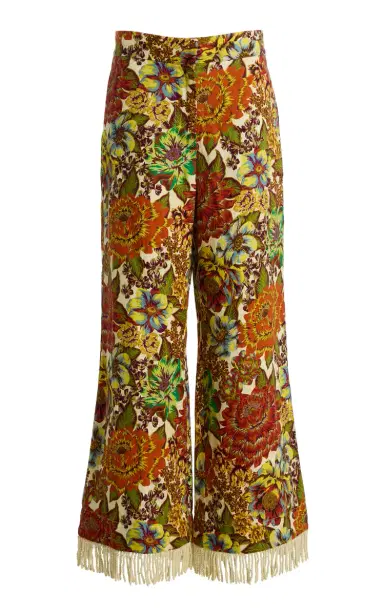 ALÉMAIS Lana Fringed Floral Linen Flared Pants | Thumbnail 6 ALÉMAIS Lana Fringed Floral Linen Flared Pants | Thumbnail 6