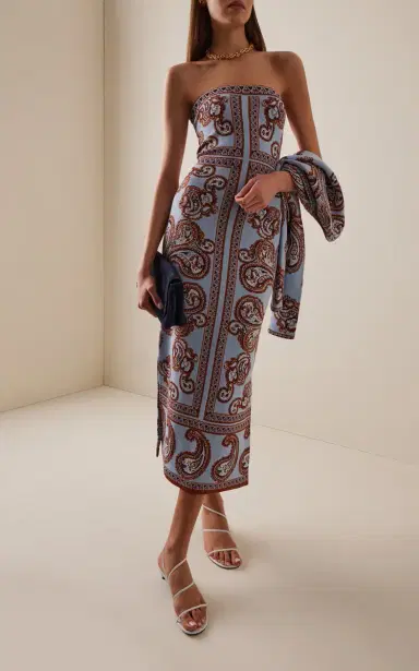 Cara Cara Rome Paisley Midi Dress | Thumbnail 2
