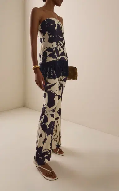 Cara Cara Pisa Printed Flared Pants | Thumbnail 2