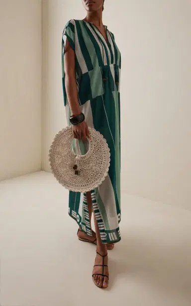 Ilio Nema Thaddeus Striped Caftan Maxi Dress | Thumbnail 2