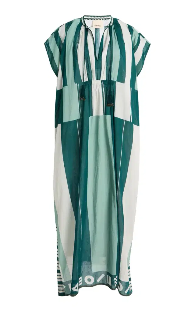 Thaddeus Striped Caftan Maxi Dress
