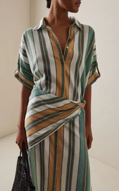 Ilio Nema Melanie Caftan Cotton-Blend Midi Dress | Thumbnail 3 Ilio Nema Melanie Caftan Cotton-Blend Midi Dress | Thumbnail 3