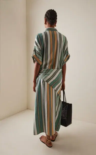 Ilio Nema Melanie Caftan Cotton-Blend Midi Dress | Thumbnail 4 Ilio Nema Melanie Caftan Cotton-Blend Midi Dress | Thumbnail 4