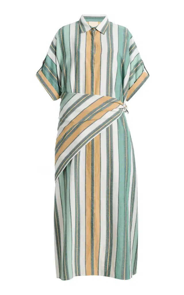 Ilio Nema Melanie Caftan Cotton-Blend Midi Dress