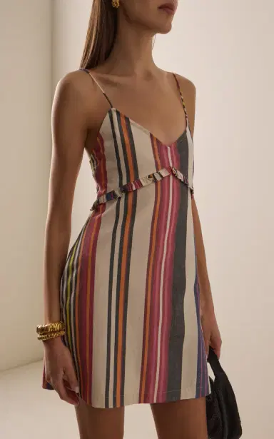 Ilio Nema Ina Striped Cotton Mini Dress | Thumbnail 3 Ilio Nema Ina Striped Cotton Mini Dress | Thumbnail 3