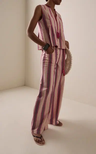 Ilio Nema Tzimi Striped Cotton Top | Thumbnail 3