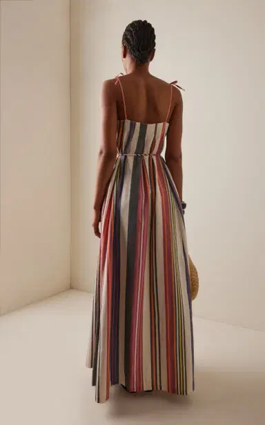 Ilio Nema Nisus Striped Cotton Maxi Dress | Thumbnail 4