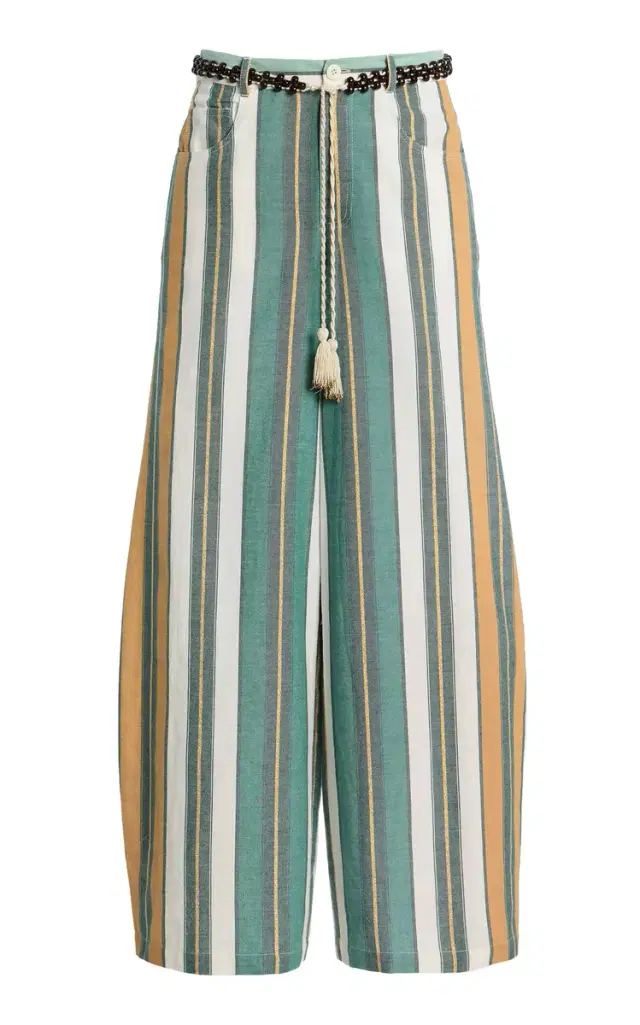 Ilio Nema Odin Striped Cotton-Blend Wide-Leg Pants