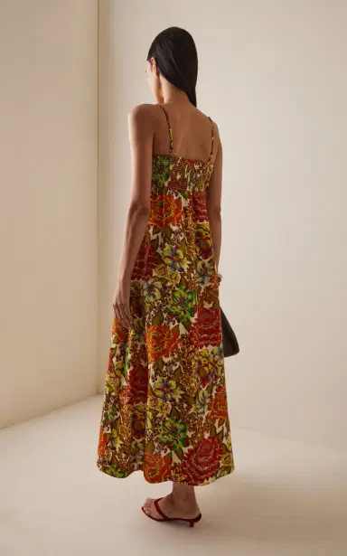ALÉMAIS Lana Fringed Floral Linen Day Dress | Thumbnail 4 ALÉMAIS Lana Fringed Floral Linen Day Dress | Thumbnail 4