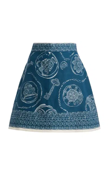 ALÉMAIS Lucky Printed Linen Mini Skirt | Thumbnail 8 ALÉMAIS Lucky Printed Linen Mini Skirt | Thumbnail 8