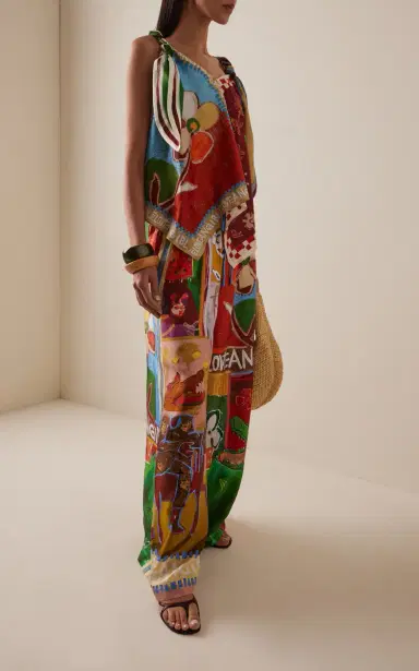 ALÉMAIS Mlak Printed Silk-Twill Scarf Top | Thumbnail 3 ALÉMAIS Mlak Printed Silk-Twill Scarf Top | Thumbnail 3