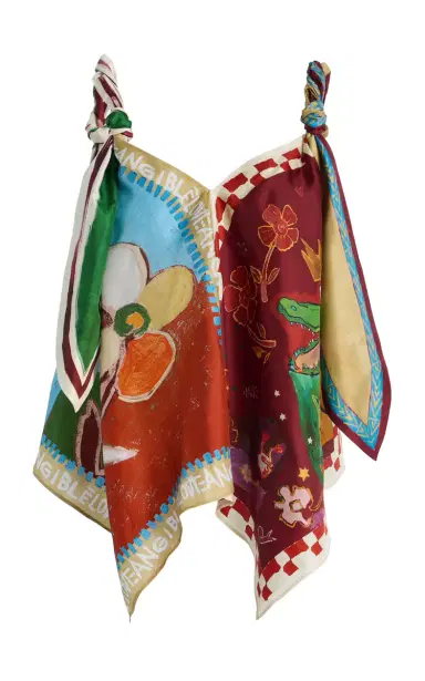 ALÉMAIS Mlak Printed Silk-Twill Scarf Top | Thumbnail 6 ALÉMAIS Mlak Printed Silk-Twill Scarf Top | Thumbnail 6
