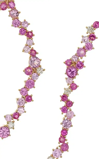 Sydney Evan Gold Diamond And Pink Sapphire Cocktail Eternity Necklace | Thumbnail 3 Sydney Evan Gold Diamond And Pink Sapphire Cocktail Eternity Necklace | Thumbnail 3