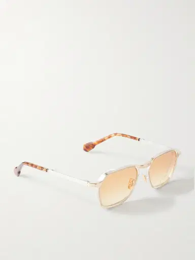 Jacques Marie Mage Beckett D-Frame Titanium and Acetate Sunglasses - Men | Thumbnail 4