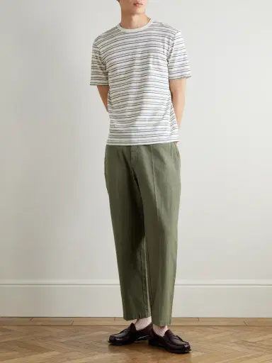 Folk Striped Organic Cotton-Jersey T-Shirt - Men | Thumbnail 2