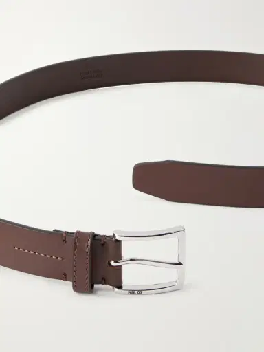 NN07 Ever 90030 3cm Leather Belt - Men | Thumbnail 3