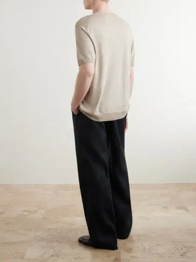 J. Mueser Knitted Linen and Cotton-Blend T-Shirt - Men | Thumbnail 4