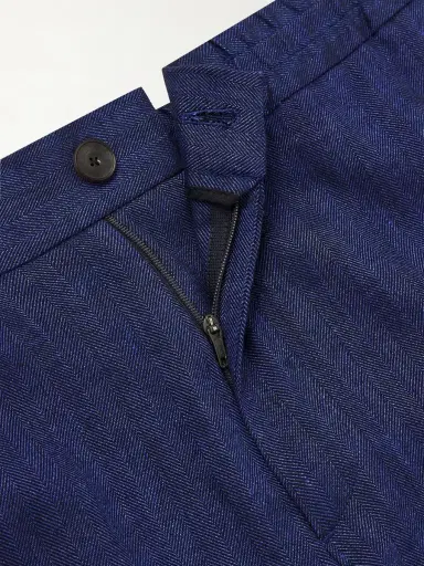 MR P. James Tapered Herringbone Linen-Blend Suit Trousers - Men | Thumbnail 6 MR P. James Tapered Herringbone Linen-Blend Suit Trousers - Men | Thumbnail 6