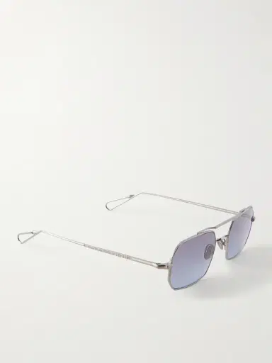 AHLEM Clovis Aviator-Style Silver-Tone Sunglasses - Men | Thumbnail 4