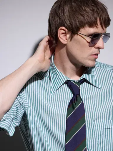 AHLEM Clovis Aviator-Style Silver-Tone Sunglasses - Men | Thumbnail 5