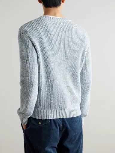 Folk Chain Cotton Sweater - Men | Thumbnail 3 Folk Chain Cotton Sweater - Men | Thumbnail 3
