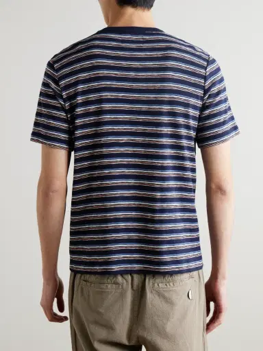 Folk Striped Organic Cotton-Jersey T-Shirt - Men | Thumbnail 4