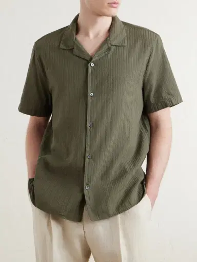 MR P. Camp-Collar Embroidered Cotton Shirt - Men | Thumbnail 3 MR P. Camp-Collar Embroidered Cotton Shirt - Men | Thumbnail 3
