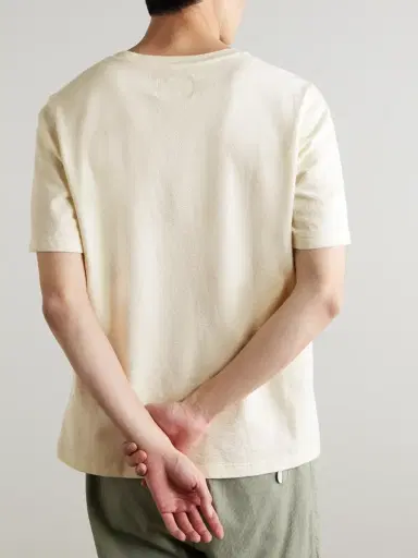 Folk Textured Cotton T-Shirt - Men | Thumbnail 4