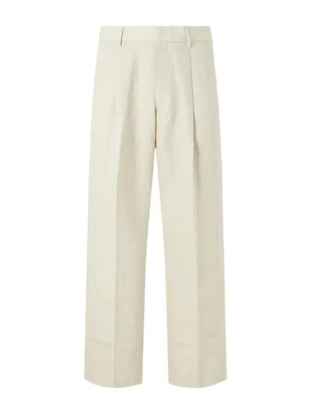 NN07 Kay 1454 Straight-Leg Pleated Linen Trousers - Men