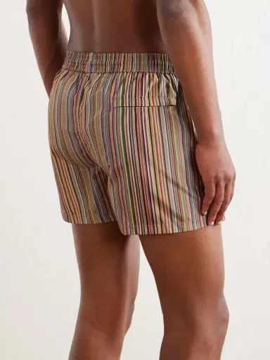 Paul Smith Short-Length Striped Swim Shorts - Men | Thumbnail 3 Paul Smith Short-Length Striped Swim Shorts - Men | Thumbnail 3