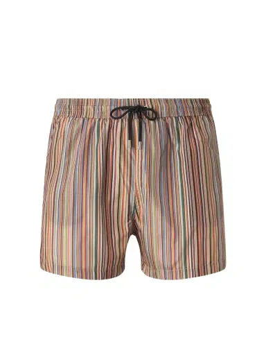 Paul Smith Short-Length Striped Swim Shorts - Men | Thumbnail 1 Paul Smith Short-Length Striped Swim Shorts - Men | Thumbnail 1