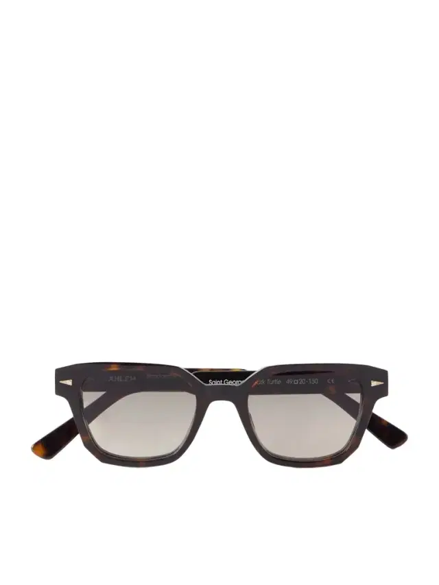 Saint Georges D-Frame Tortoiseshell Acetate Sunglasses - Men
