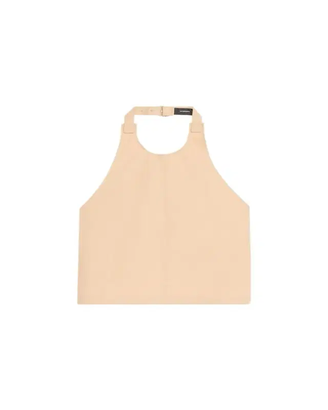 Drill Backless Halter Top