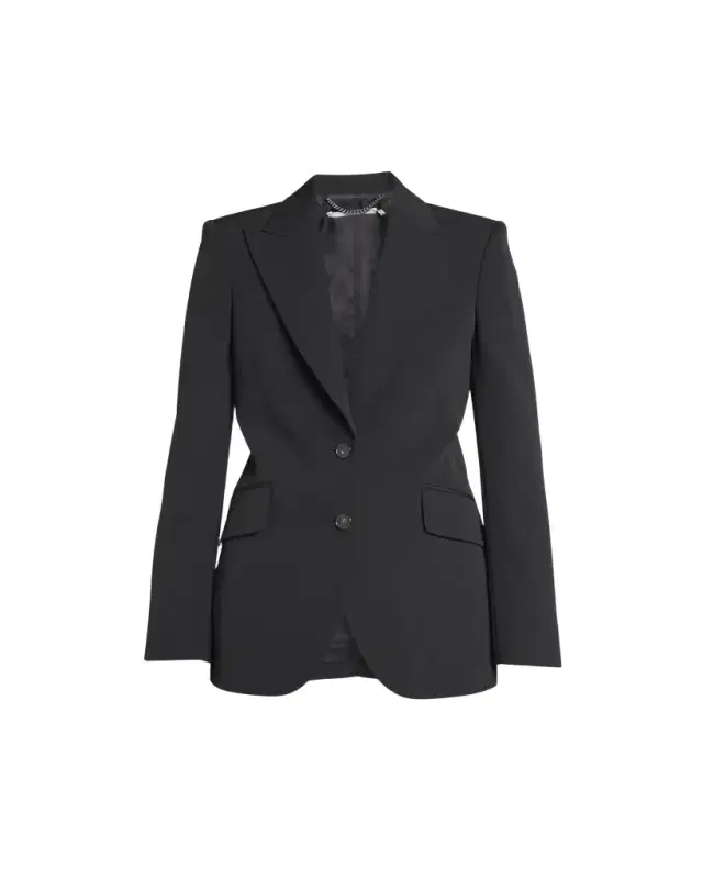 Stella McCartney Single-Breasted Fitted Wool-Blend Blazer