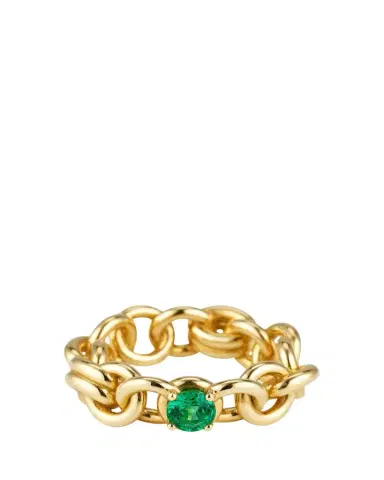 Spinelli Kilcollin Large Fused Serpens Ring with 5mm Emerald | Thumbnail 1