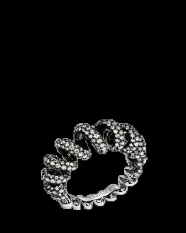Boochier Jumbo Black Plated Diamond Slinkee Ring | Thumbnail 2 Boochier Jumbo Black Plated Diamond Slinkee Ring | Thumbnail 2
