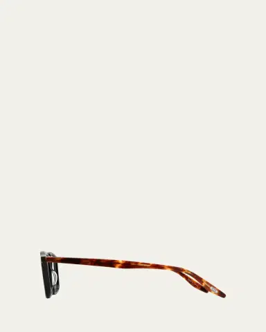 BARTON PERREIRA Men's Raymond Keyhole-Bridge Acetate Rectangle Sunglasses | Thumbnail 3