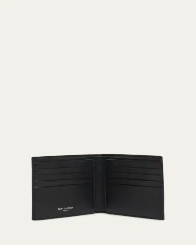 Saint Laurent Men's Tiny Cassandre Bi-Fold Wallet | Thumbnail 3 Saint Laurent Men's Tiny Cassandre Bi-Fold Wallet | Thumbnail 3